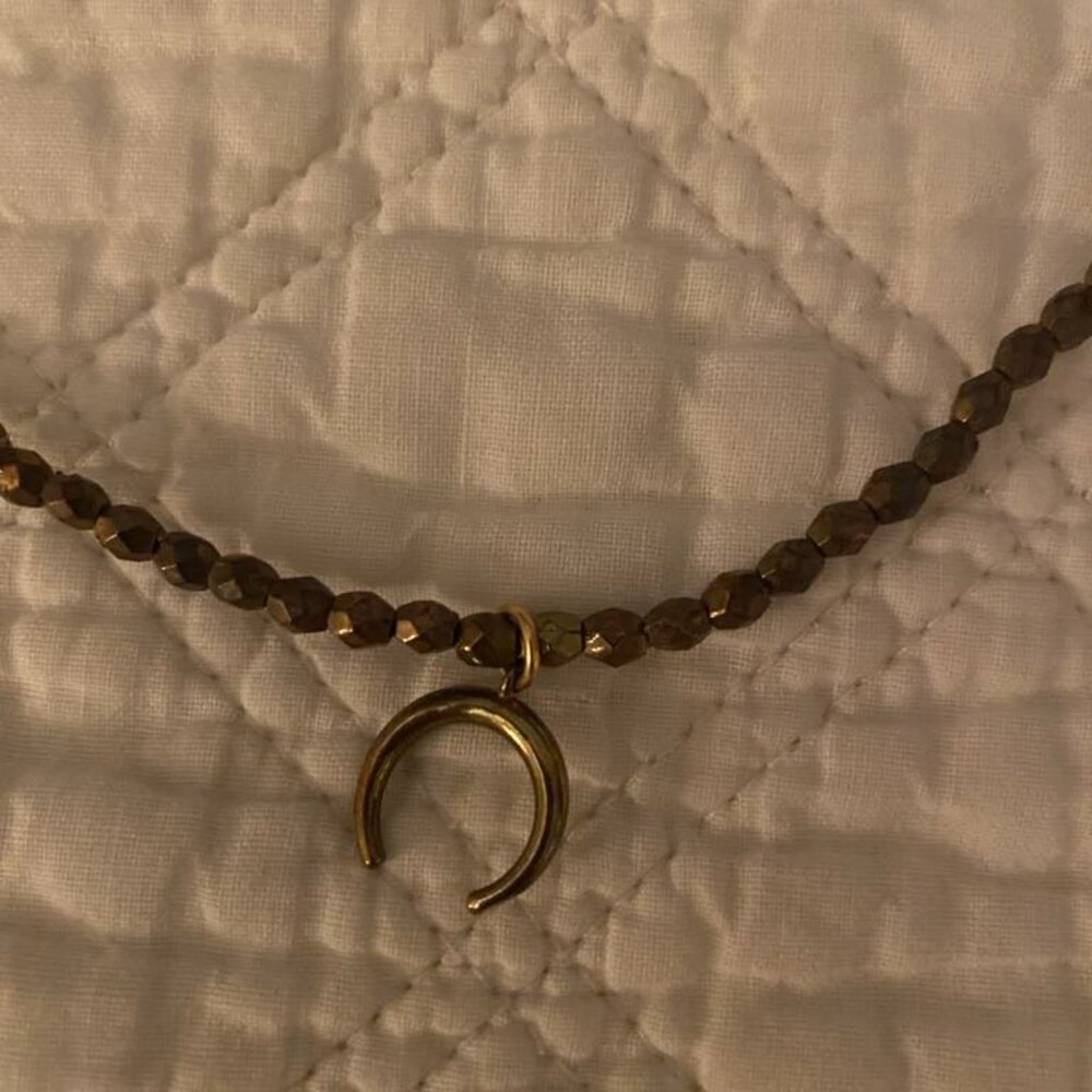 Half-Moon Crescent Choker. Y2k.